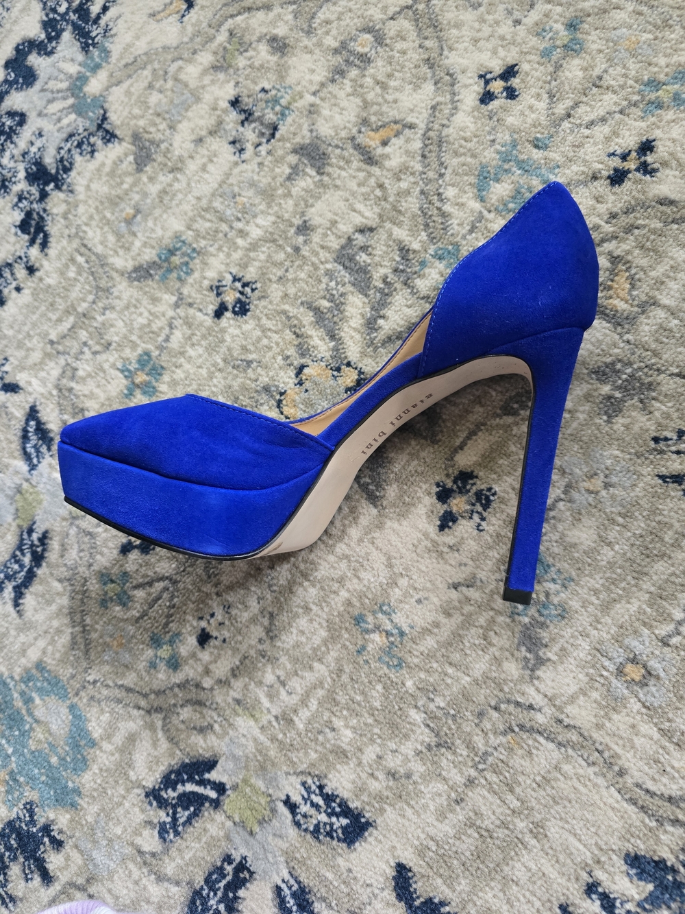Gianni Bini Cobalt Blue Pointed Toe D'Orsay Pumps - Picture 10 of 10